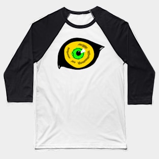 yellow green black eye artwork Baseball T-Shirt